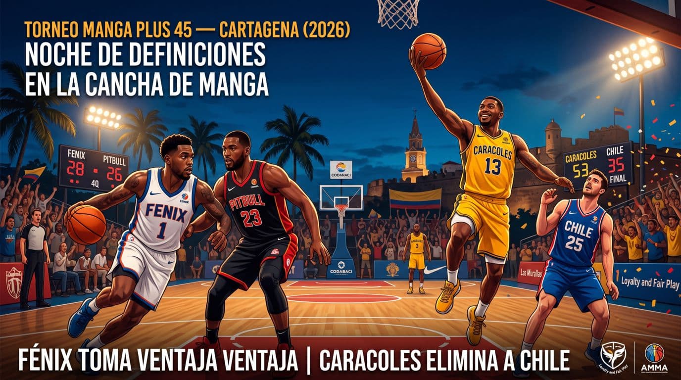 Fénix toma la delantera ante Pitbull y Caracoles liquida a Chile en la noche de Playoffs de Manga