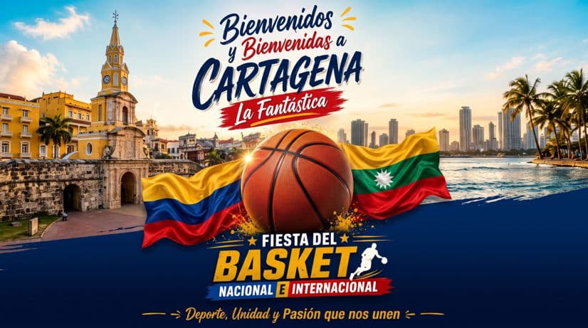 ¡Fiesta del baloncesto en Cartagena! Hoy arranca el III Campeonato Panamericano de Maxibasketball en la Cancha de Manga
