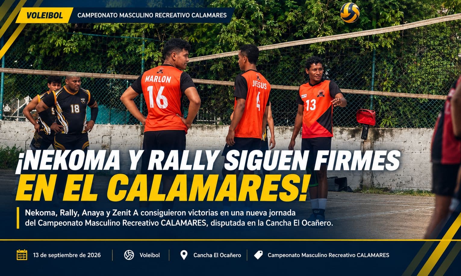 🔥 ¡Los Calamares arden! Nekoma y Rally golpean fuerte en una jornada de alto voltaje